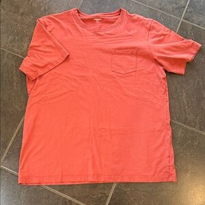 Lands' End Burnt Orange Short Sleeve Super T. Men’s XLT. EUC.